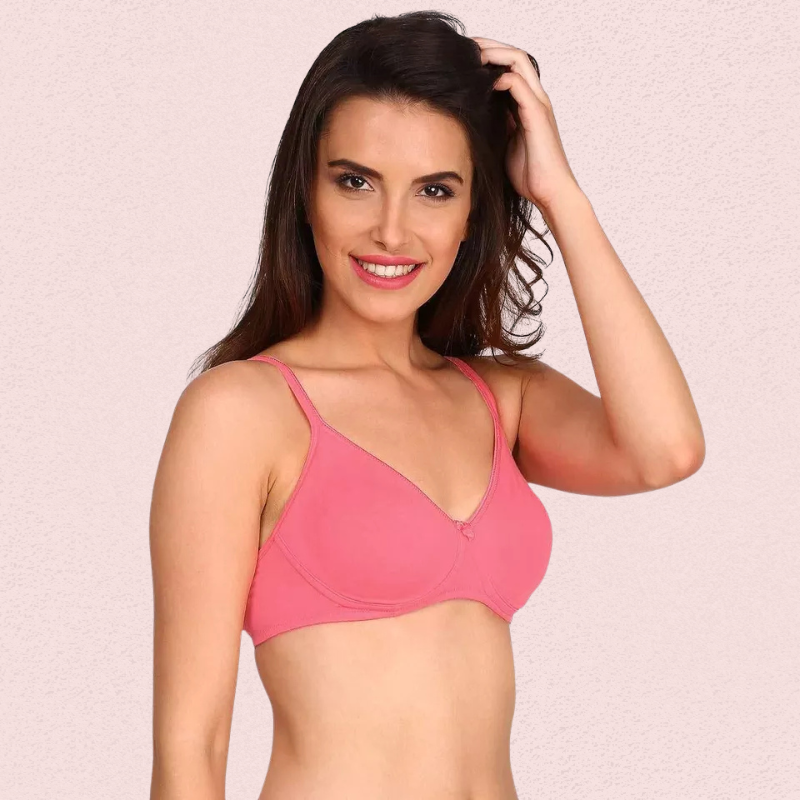 Women’s Soft Cotton Non-Wired Bra (Pack of 2)