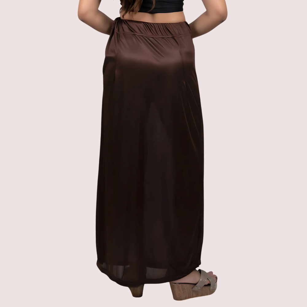 Ladies' Glossy silk Ethnic Slip