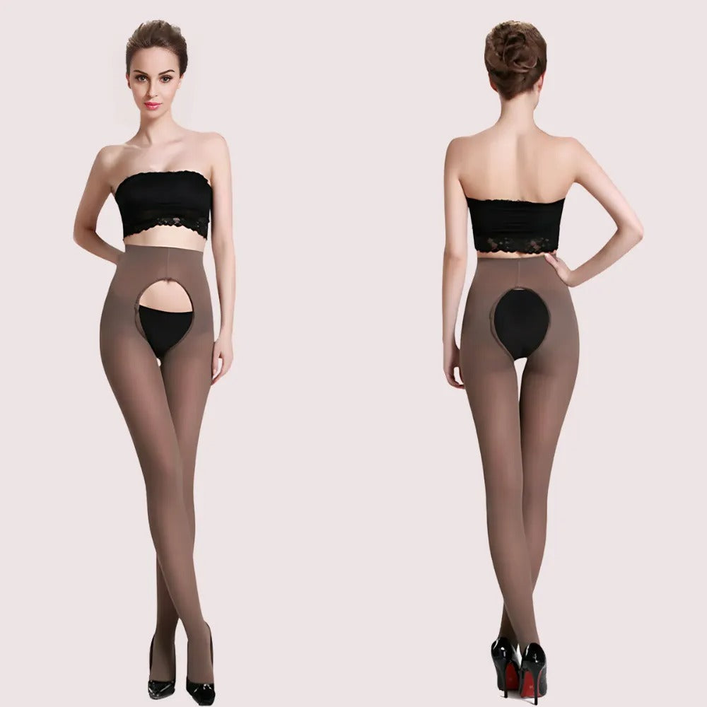 Sexy Women's Open Crotch Crotchless Pantyhose,